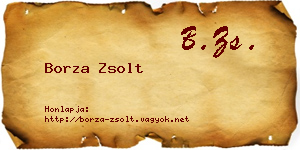 Borza Zsolt névjegykártya