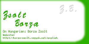 zsolt borza business card